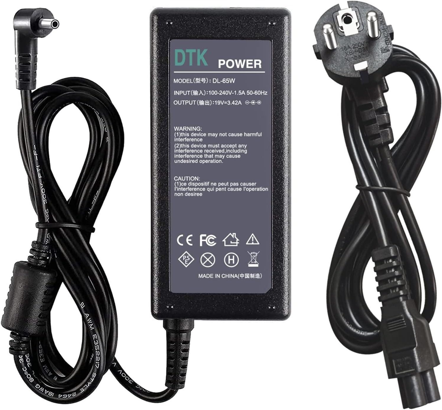 Alimentatore 65W Per Acer Swift 1, Aspire Serie SF114, SF314, SF315-52 - Nuovo, 19V/3.42A - Foto 8