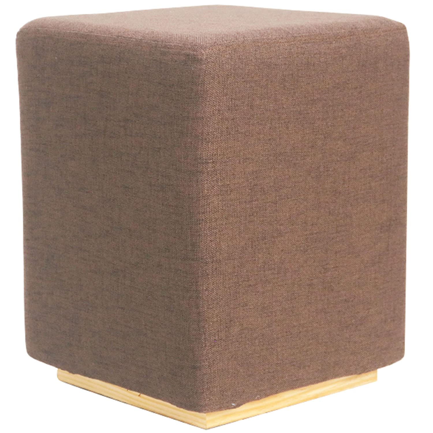 LMMIAOZ Padded Foam Footrest, Small Ottoman, Brown Foot Stool (34x45cm) - Comfortable Footrest for Home Office, Living Room, and Relaxation