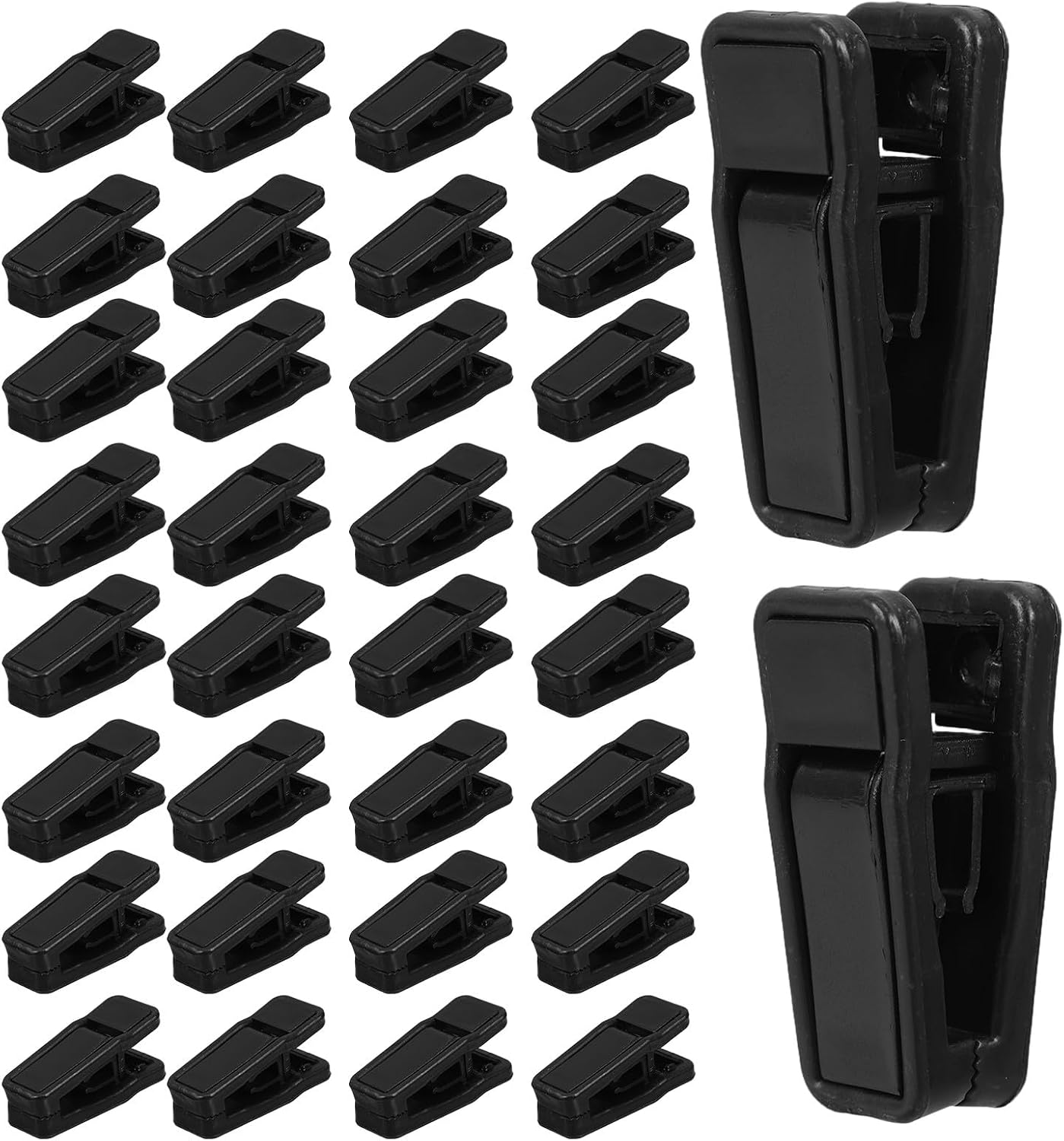40pcs Lightweight Plastic Laundry Clips for Clothes and Pants, Space-Saving Wardrobe Clips for Childrens and Travel, Sturdy Plastic Clothes Pins for Home Organization