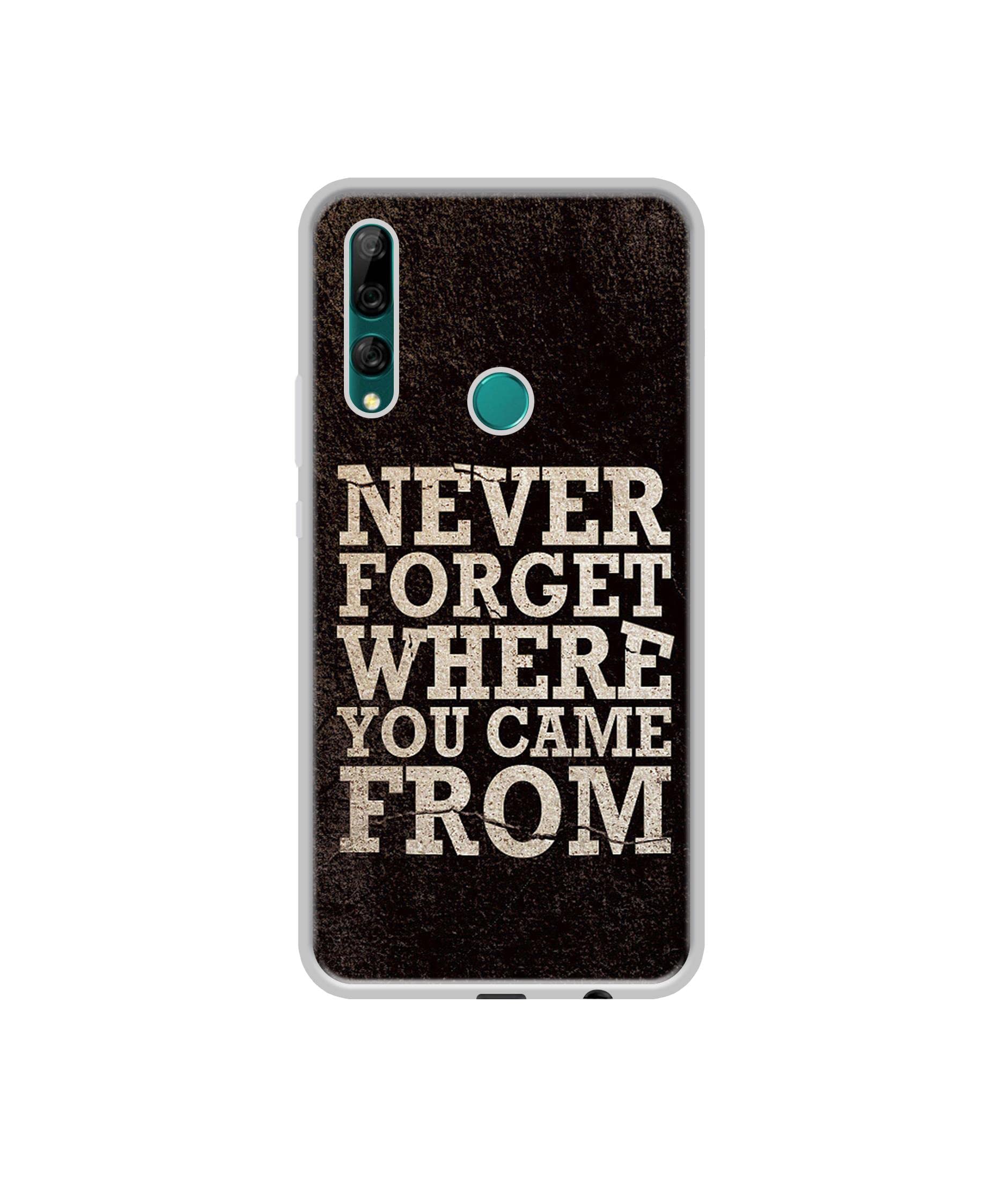 Casotec Thought Design Printed Silicon Soft TPU Back Case Cover for Huawei Y9 Prime 4G