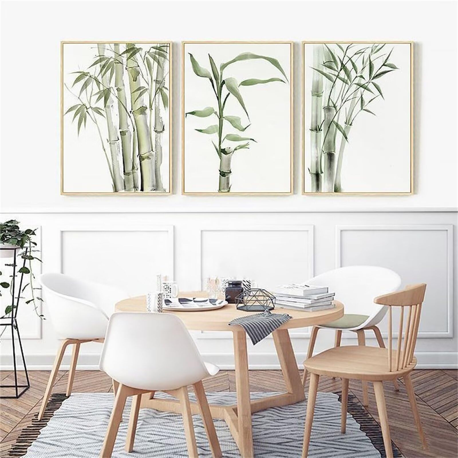 Canevas diamant painting kit 5D DIY forêt de bambous strass 45x60cm
