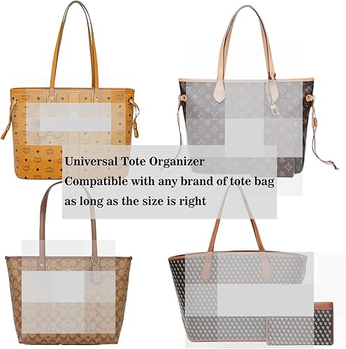 Miniatura 7 de Organizador de bolso, organizador de bolsa de mano, organizador de bolsa de fieltro con 12 bolsillos, compatible con bolsa, bolsos (negropequeño)