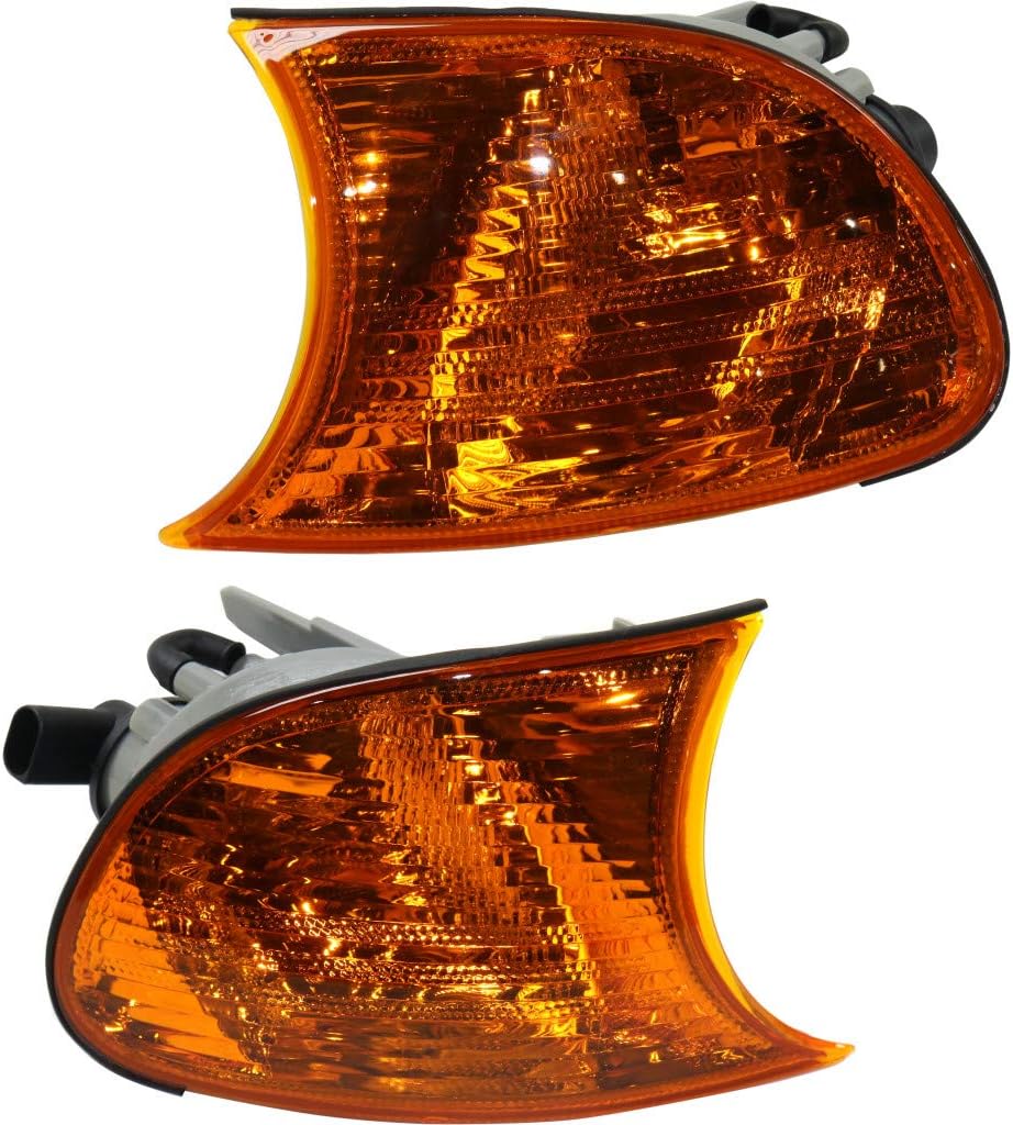 CarLights360: For 2001 BMW 330Ci Turn Signal/Parking Light Assembly Driver and Passenger Side Pair Amber Lens | BM2520106 | BM2521106 Vehicle Trim: Convertible ; Coupe