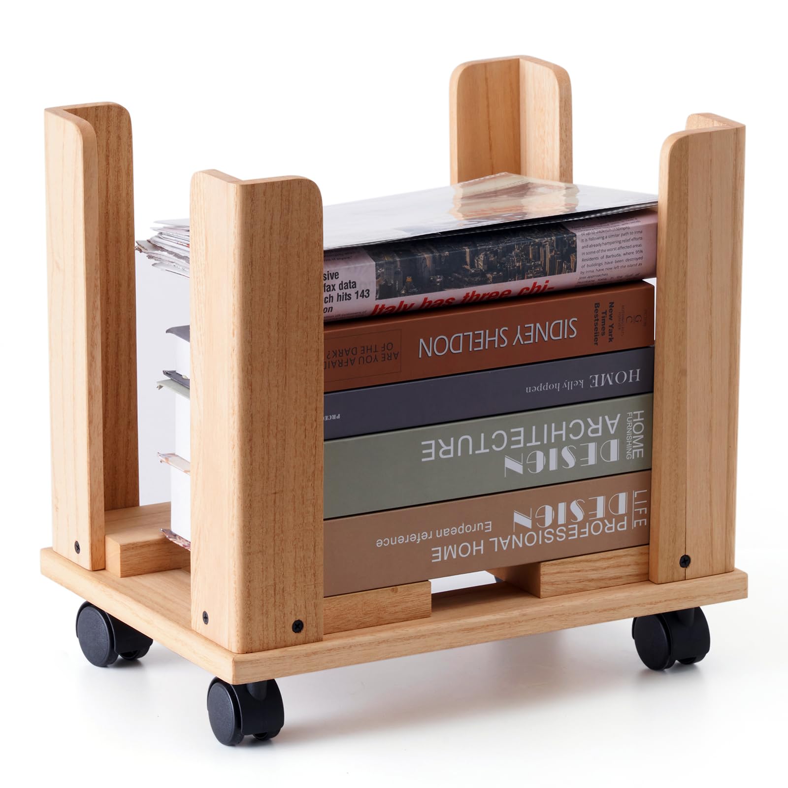 Amazon｜KIRIGEN 新聞ストッカー 木製 新聞 ラック 雑誌 収納 新聞  