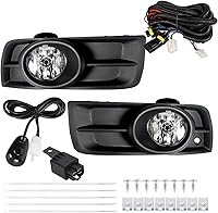 Vista 7 de munirater Paquete de 2 luces antiniebla para parachoques delantero con bombillas e interruptor de cableado de repuesto para Cruze 2010-2014