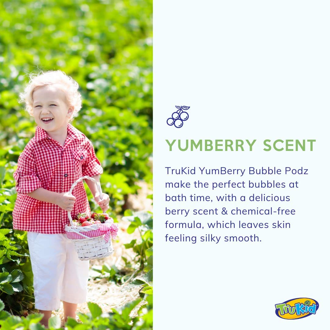 TruKid Bubble Podz for Baby, Refreshing Bubble Bath for Sensitive