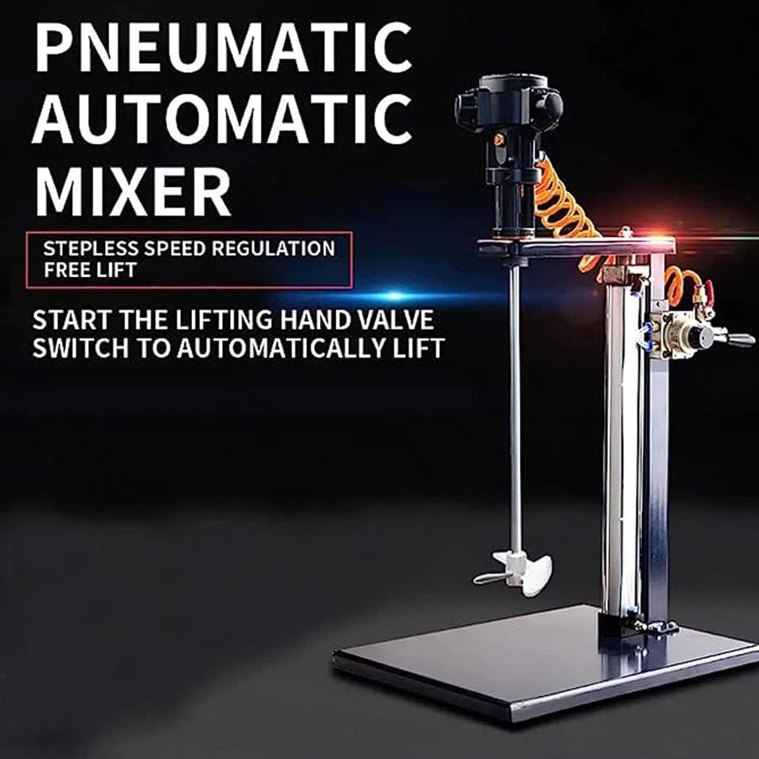 Pneumatic Paint Mixer Machine Stainless Steel Automatic Paint Stirring Machine 5 Gallon 20l Paint Mixer Air Agitator Paint Mix Tool