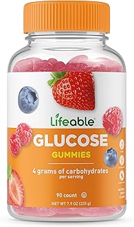 Glucose Gummies - Great Tasting Natural Flavor Gummy - Gluten Free GMO-Free Chewable - for Adults and Kids - 90 Gummies