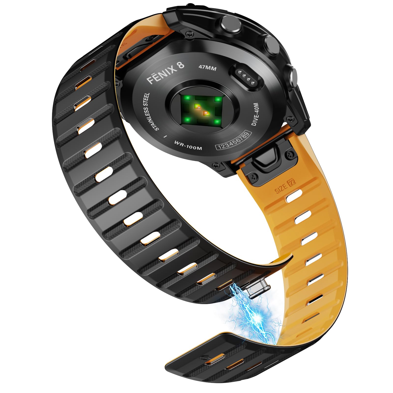 Photo 1 of NotoCity 22mm Magnetic Silicone Watch Band