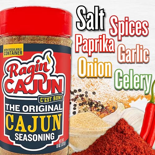 Miniatura 10 de Condimento cajún multiusos suave de 8 onzas Ragin' Cajun (paquete de 6)