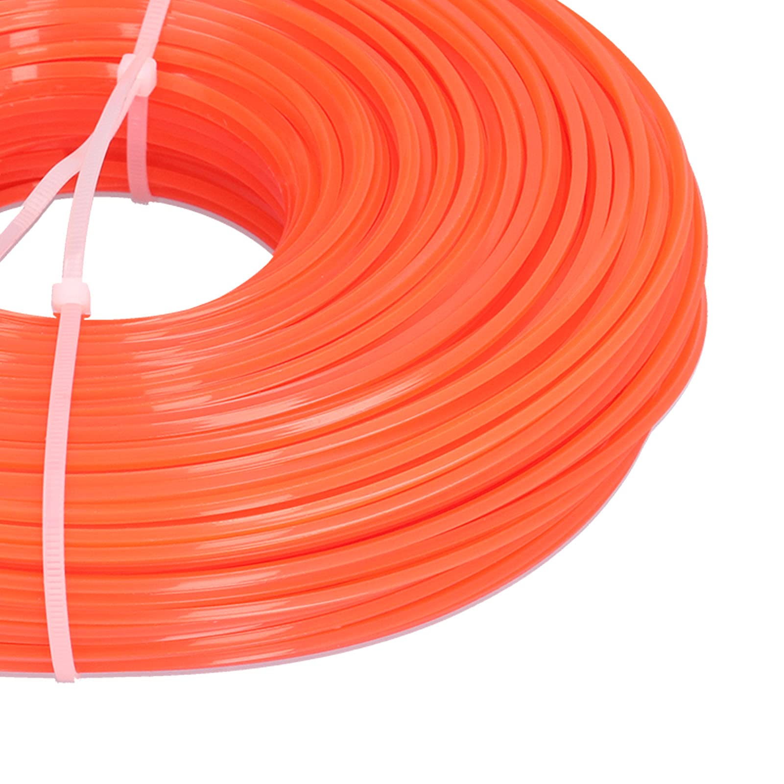 Filo per decespugliatore, 100 m, 2,4 mm, quadrato, in nylon, per decespugliatori a benzina e tosaerba, ideale per casa, giardino e uso professionale
