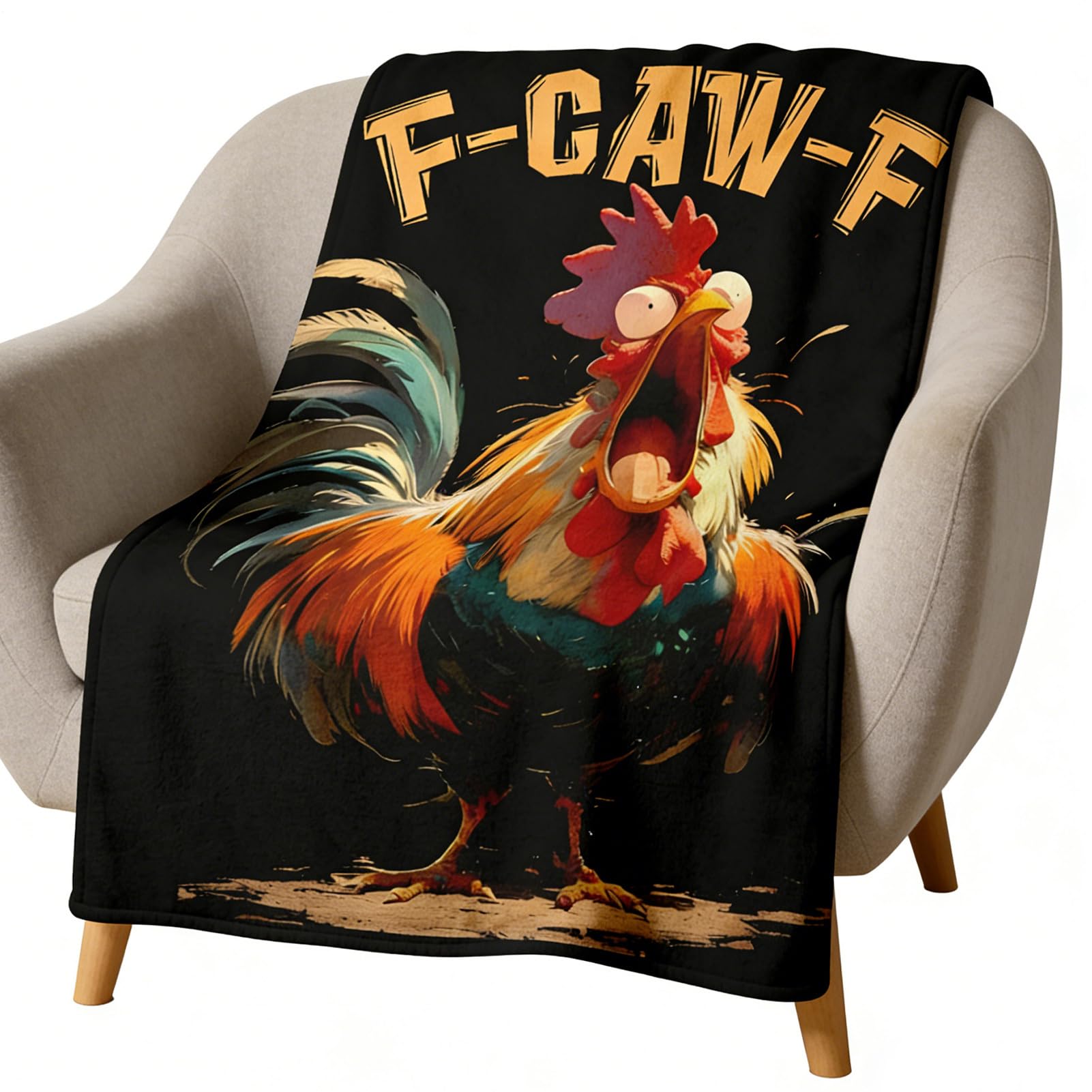 Couverture chaude de poulet contre le froid au bureau et lit adulte