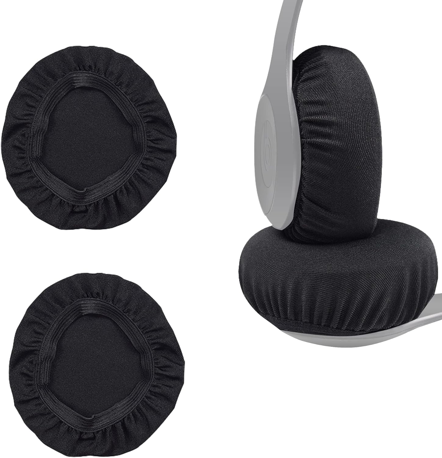 Headphone Earpad Covers, 2PCS Reusable Headphone Sweat Covers Washable and Stretchable Headphone
