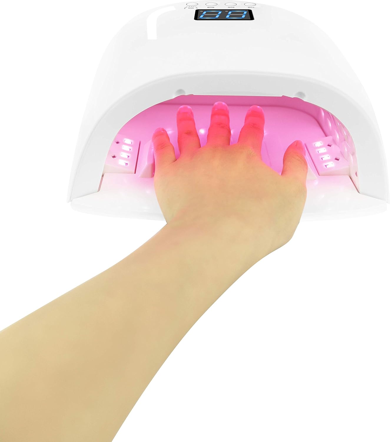 Amazon 高出力ネイルライト ジェルネイル レジン ネイルアート セルフネイル Ledライト Uvライト ネイルライト ネイルランプ チップ型 Led ローヒートモード搭載 バッテリー内蔵 ハイパワーネイルツール Uv Led両対応 充電式コードレス ハイブリッドledライト Generies