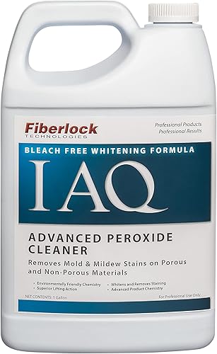 Fiberlock Limpiador avanzado de peróxido, 1 galón, elimina las manchas del moho y el moho, limpiador a base de peróxido de hidrógeno, uso en