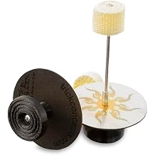 Pair of Tribal Flame Fire Palm Torches Set - Knob Grip for Fire Dancing and Flow, ByTrick Concepts