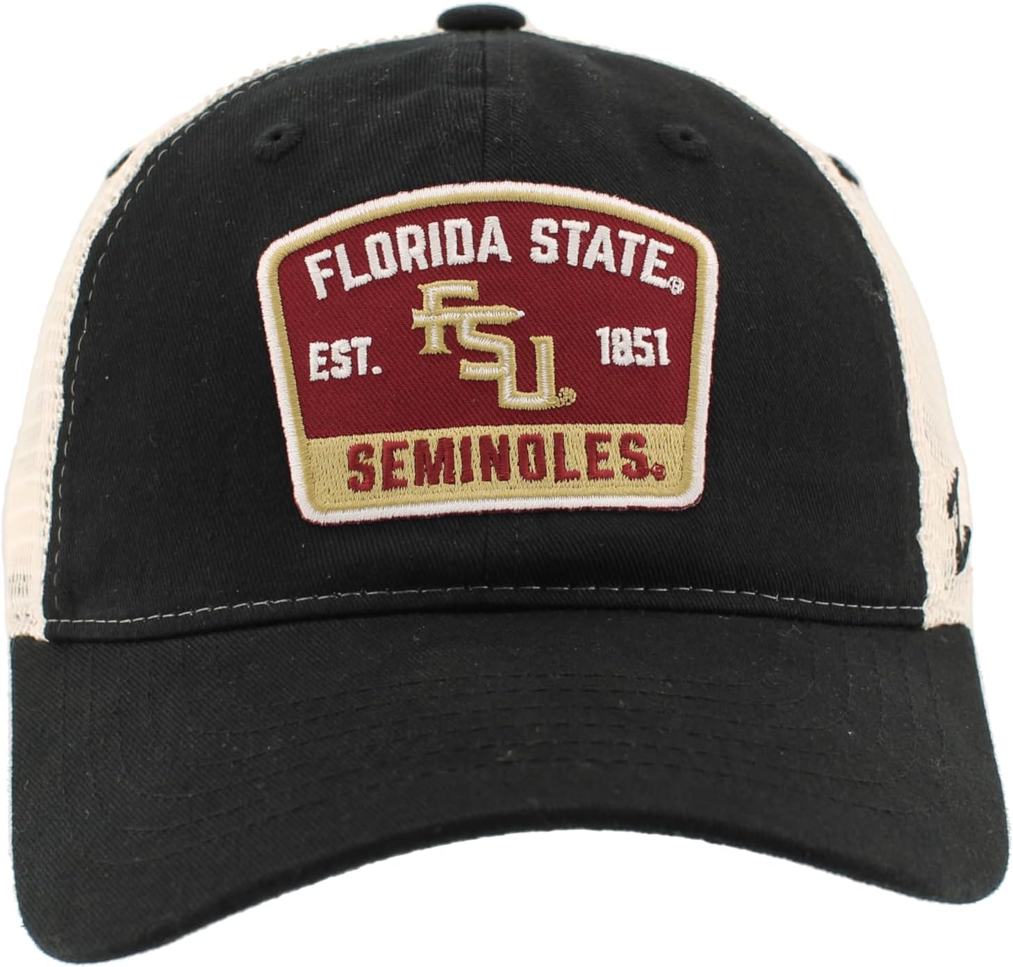 Florida State Seminoles NCAA Officially Licensed Hat University Patch Switchback Black - Image 2