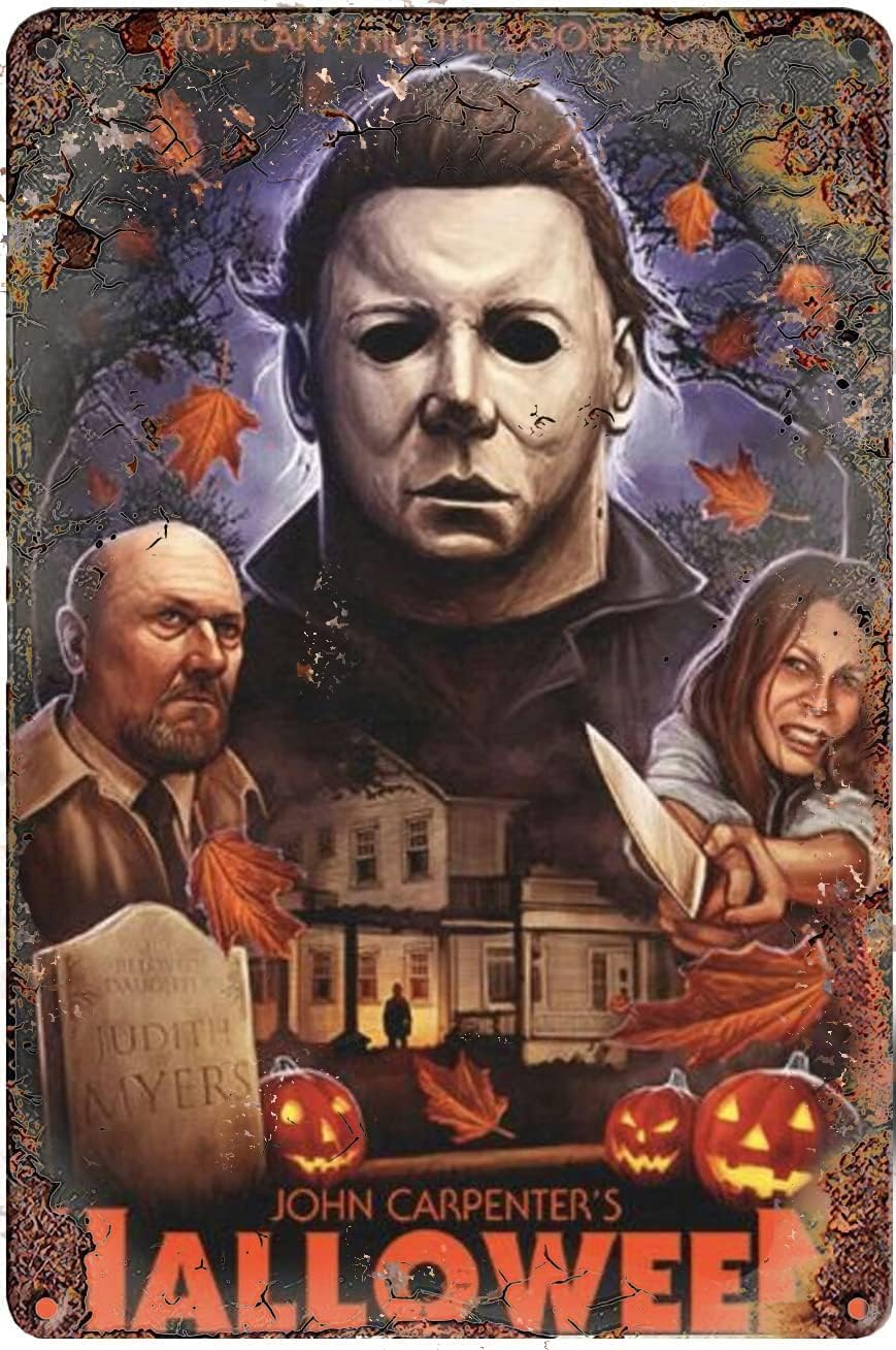 Buywell Plaque murale vintage en métal pour Halloween, pub, club, bar