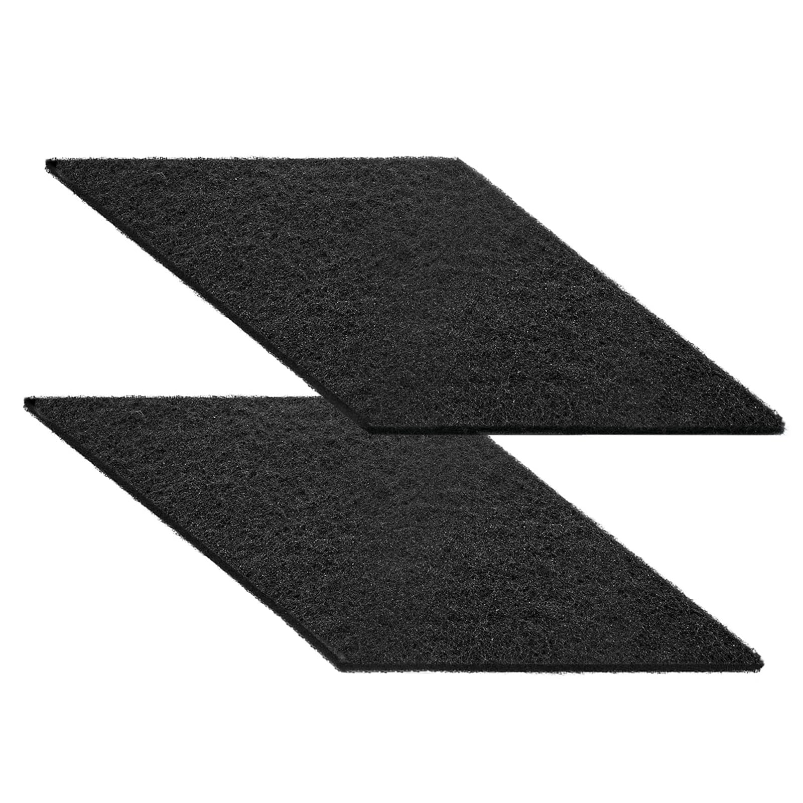 38780 22" Oil Splash Pad Square No-Splatter Pad Fits Most Oil Drains Anti Splash Oil Change Mat for Car Changing Oil Transmission Drain Pan, Black(2 pcs)