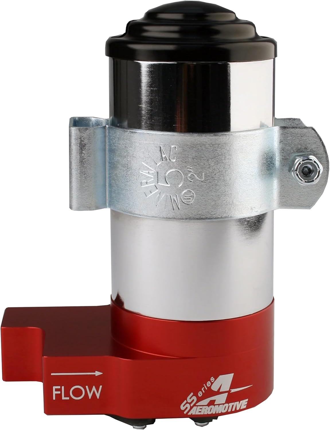 Aeromotive SS Carbureted Electric Fuel Pump 12V - 3/8 NPT External Fuel Pump for Gas or E85, 140 GPH High Flow, Low Current Draw, Street/Strip Performance Pump - 11203