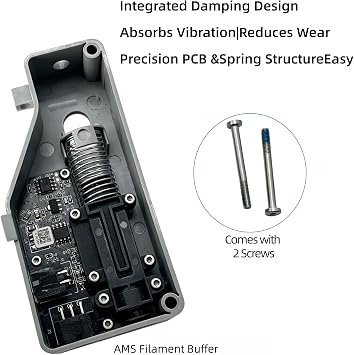 AMS Filament Buffer - Essential Accessory for Multicolour 3D Printing, 3D Printer Accessories for Bambu Lab AMS, P1P, P1S, X1C, X1E 3D Printer