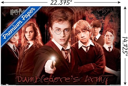 Vista 3 de Trends International Harry Potter y la Orden del Fénix - Póster de pared grupal, 22.4 pulgadas de largo x 14.7 pulgadas, versión premium sin marco