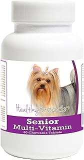 Healthy Breeds Yorkshire Terrier Senior Dog Multivitamin Tablets 60 Count