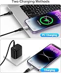 [2-Pack] USB C to Lightning Adapter, Type C to Lightning Adapter Support PD Fast Charging & Data Sync – Compatible with iPhone 14/13/12/11/X/XR Pro, iPad, AirPods – Not for Audio/OTG