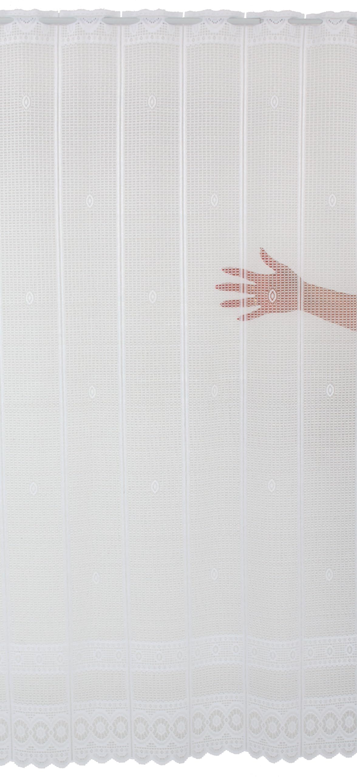 Gardinen Kranzusch Rideau Brise-bise Jacquard - Lignes Entrelacées