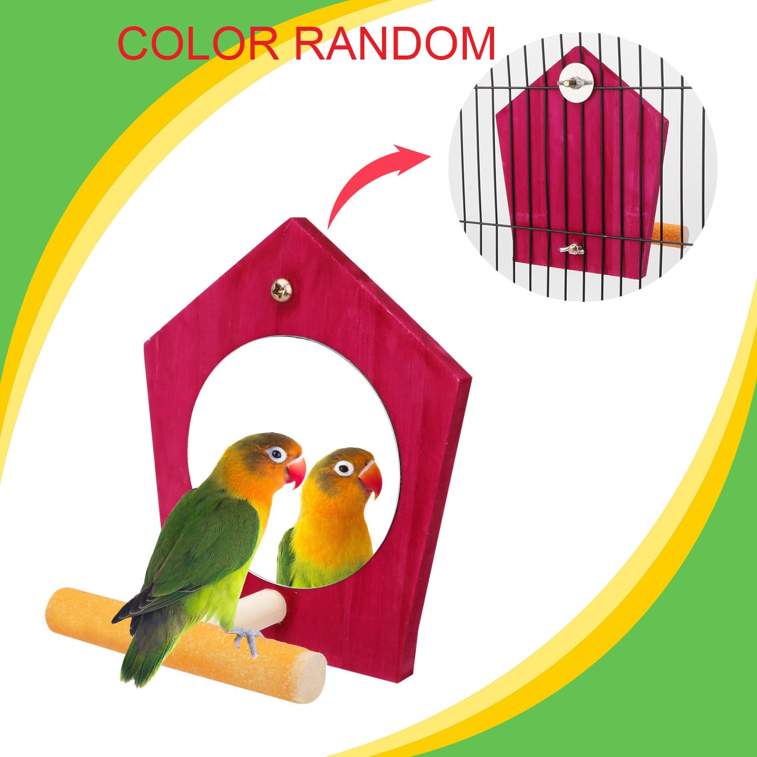 ARTSEWPLY Bissfestes Papageien Parrot Wheel Vogel Kauspielzeug
