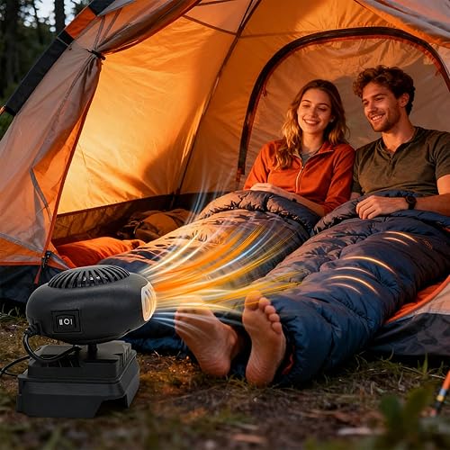 Miniatura 9 de Calentador personal alimentado por USB, calentador de espacio portátil para escritorio y automóvil, calefacción silenciosa rápida para oficina