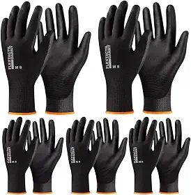 Luva Segurança Multitato Oficina Mecânica Epi - KIT 5 pares