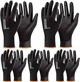 Luva Segurança Multitato Oficina Mecânica Epi - KIT 5 pares