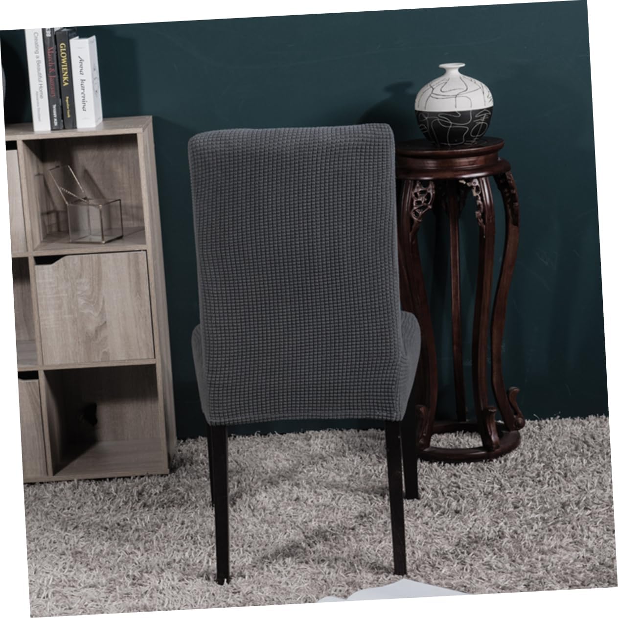 ERINGOGO 4pcs Stretchy Chair Cover Removable and Easy to Clean Protective Seat Covers for Dining Chairs Fits