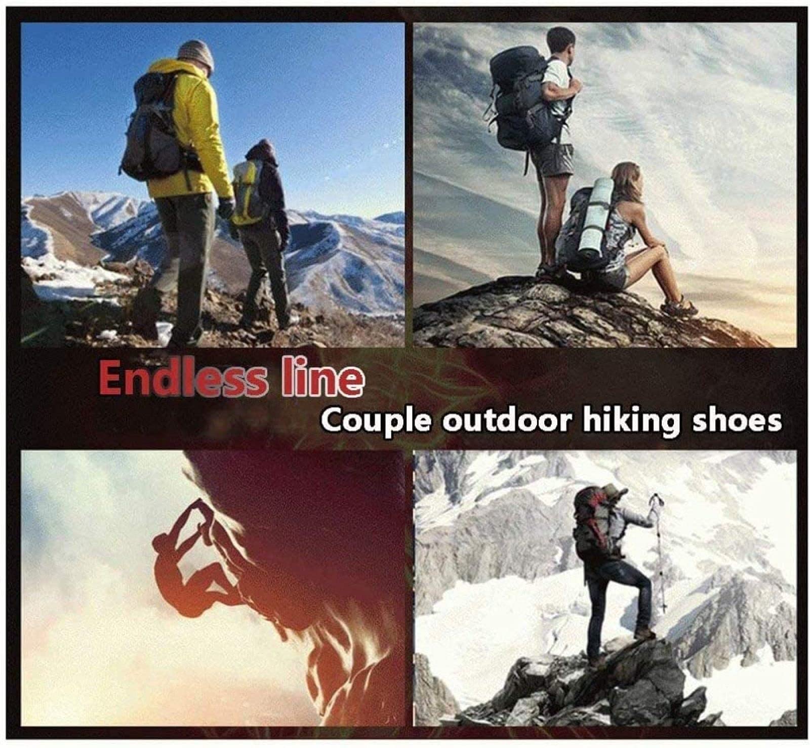 GUOANFG Botas De Montaña De Trekking Transpirables Neakers Zapatos De Senderismo Impermeables para Hombres Zapatillas De Gamuza,B-43 EU