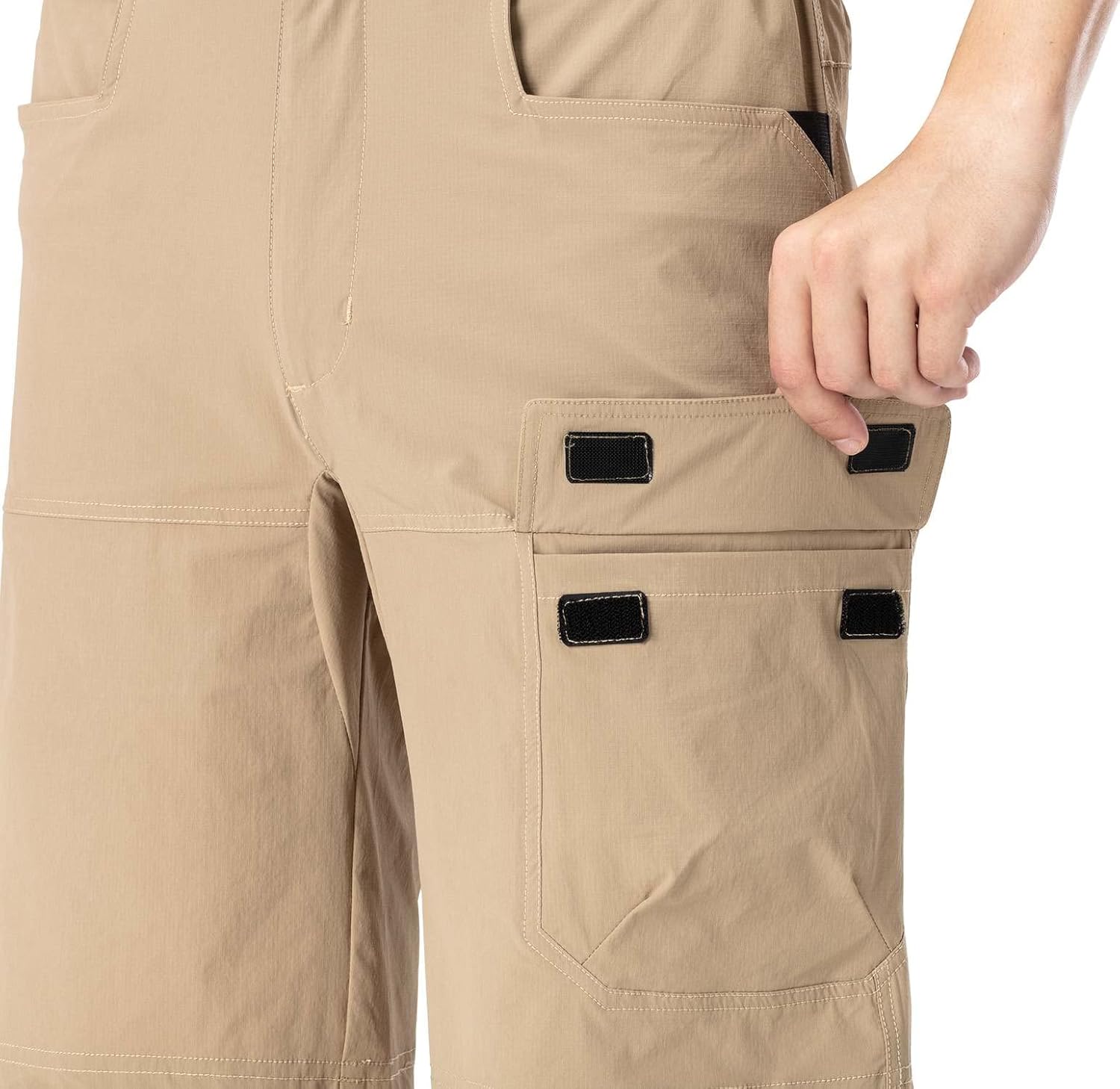 Rdruko Men's Hiking Shorts 9" Quick Dry Lightweight Water Resistant Work Outdoor Shorts with 5 Pockets - Image 8