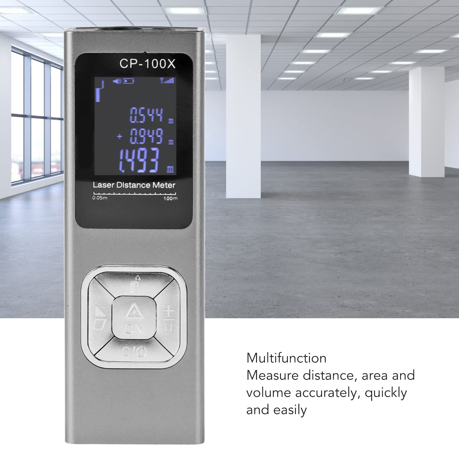 Tyenaza Medición Láser, Medidor De Distancia Láser, Miniherramienta De Medición Láser Digital De Alta Precisión Recargable Ultrafina para Interiores