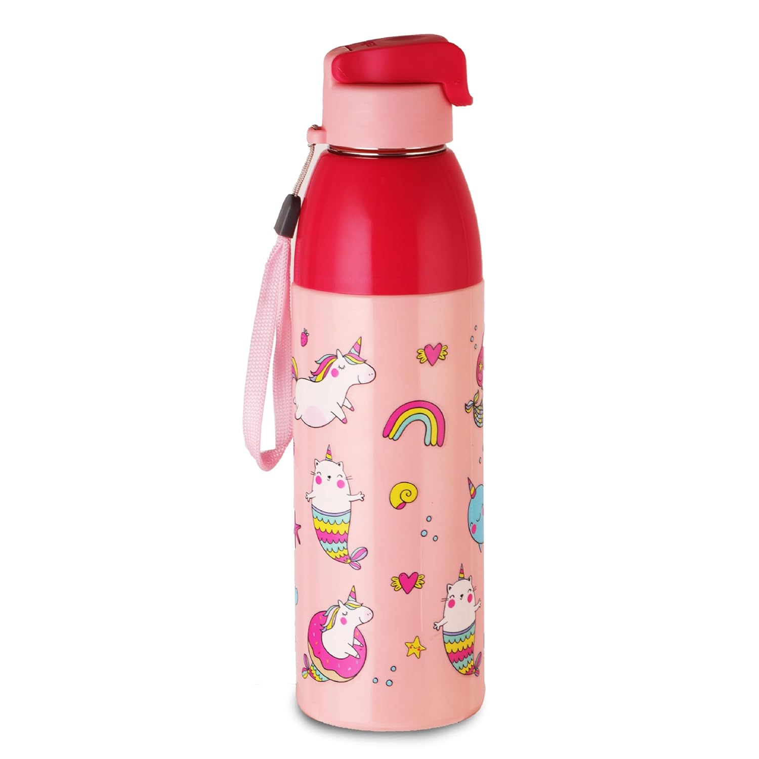 CELLO Kidzbee Uranus 600 Insulated Kids Water Bottle 540ml, Pink | 3D Touch & Feel Pink Parade Design Easy One Hand Grip L... - Review, Price and Buying Guide