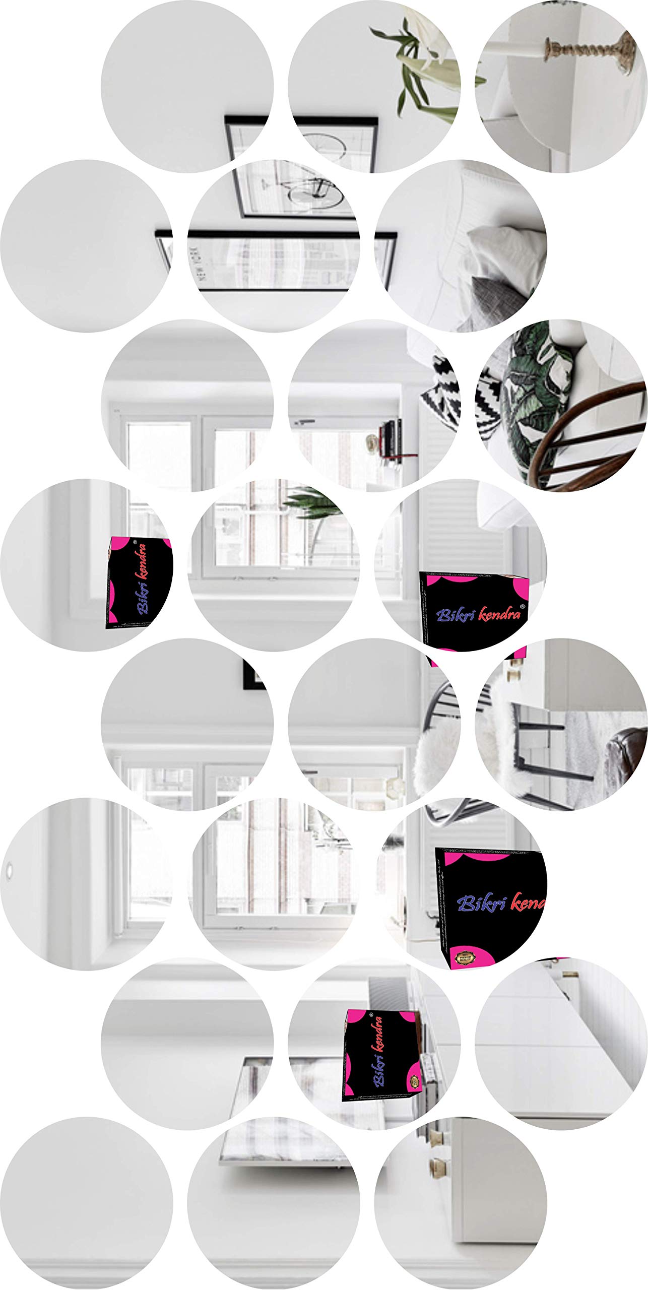 Bikri Kendra Acrylic 3D Circle Mirror Wall Stickers (Silver), Set of 24 (B07W754C1P) Amazon Price History, Amazon Price Tracker