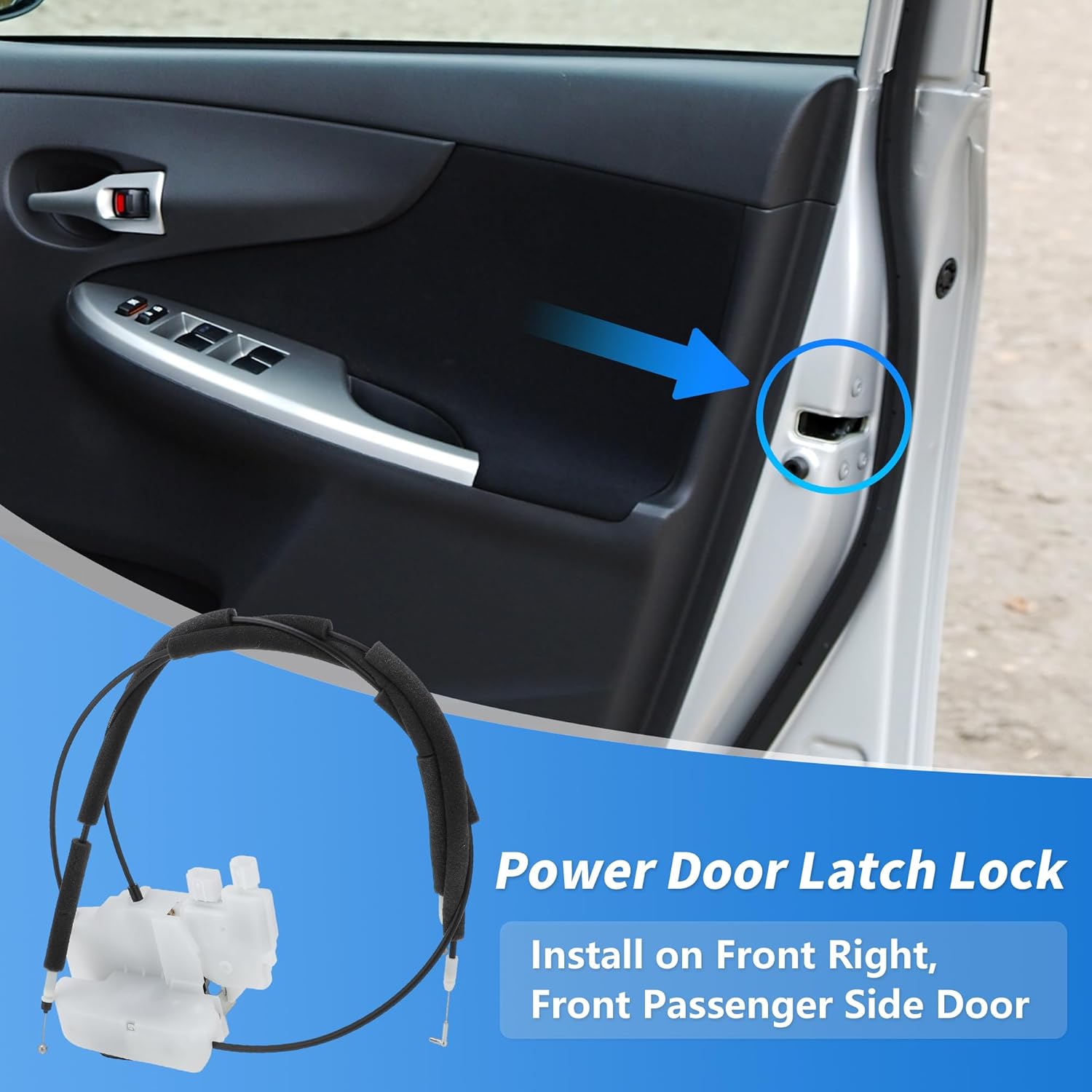 80500ZS11A Front Right Power Door Latch Lock Actuator for Nissan Pathfinder 2005-2012 Sport for Utility W/Intelligent Key System Front Passenger Side Door Lock Motor Assembly