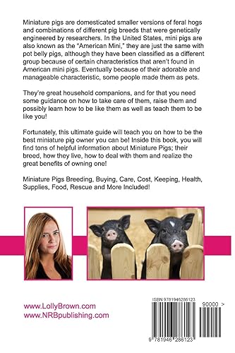 Miniatura 2 de Miniature Pigs Or Mini Pigs as Pets Miniature Pigs Breeding Buying Care Cost Keeping Health Supplies Food Rescue and More Included The Ultimate Care