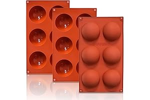 3-Pack Silicone Dome Mold: Creating Perfect Hemispheres in the Kitchen