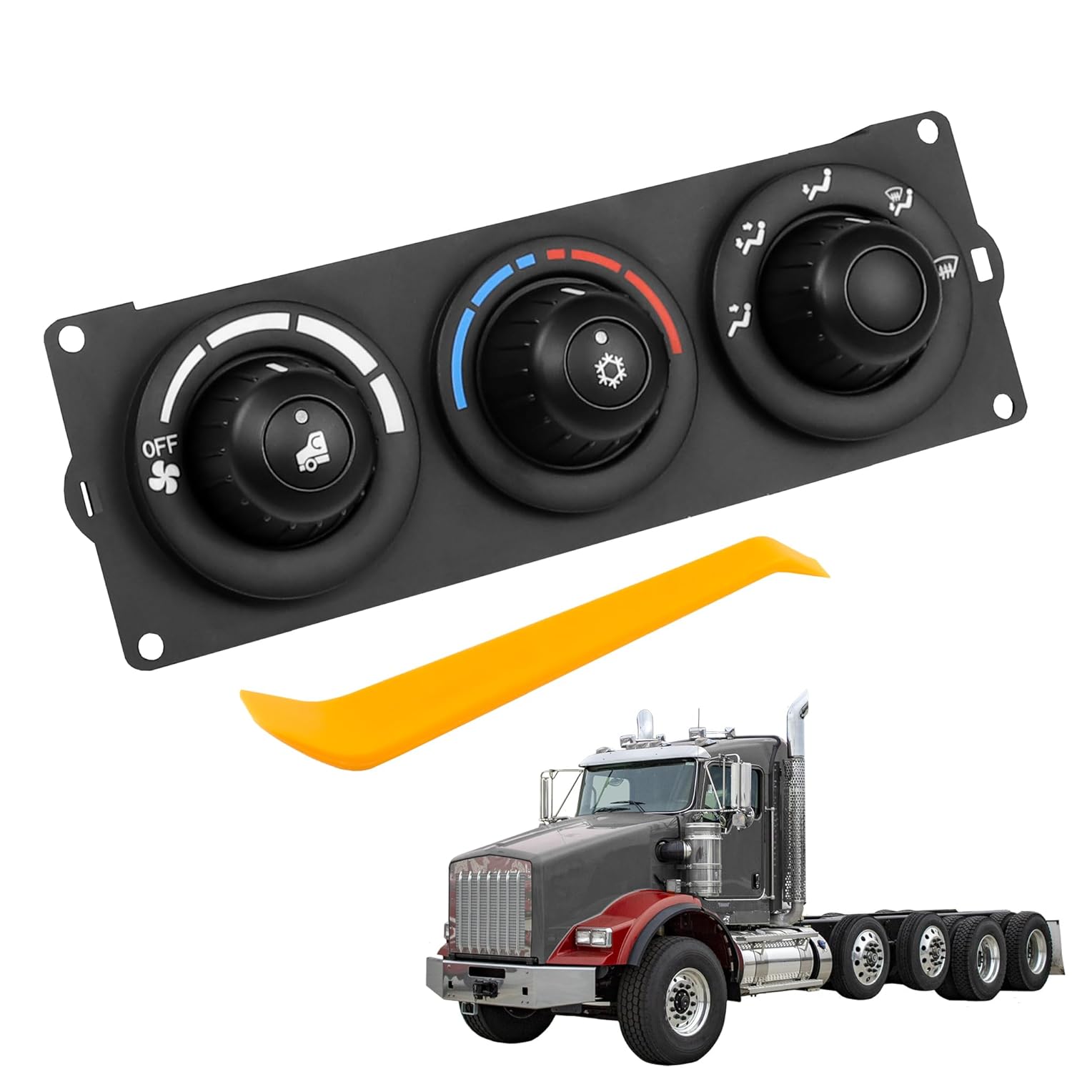 A/C Heater Climate Control Module Panel Compatible with 2006-2023 Kenworth Paccar Sleeper Cab T600 T660 T800 W900 Replaces F21-1013-11-000 F21101311000