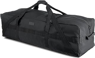 Fitdom 106L 45" Heavy Duty Extra Large Duffle with Upgrade Zipper, Durable & Water Resistant. Perfect as Camping Bag Travel Storage Tent Storage Sports Equipment Bag For Coaches & More