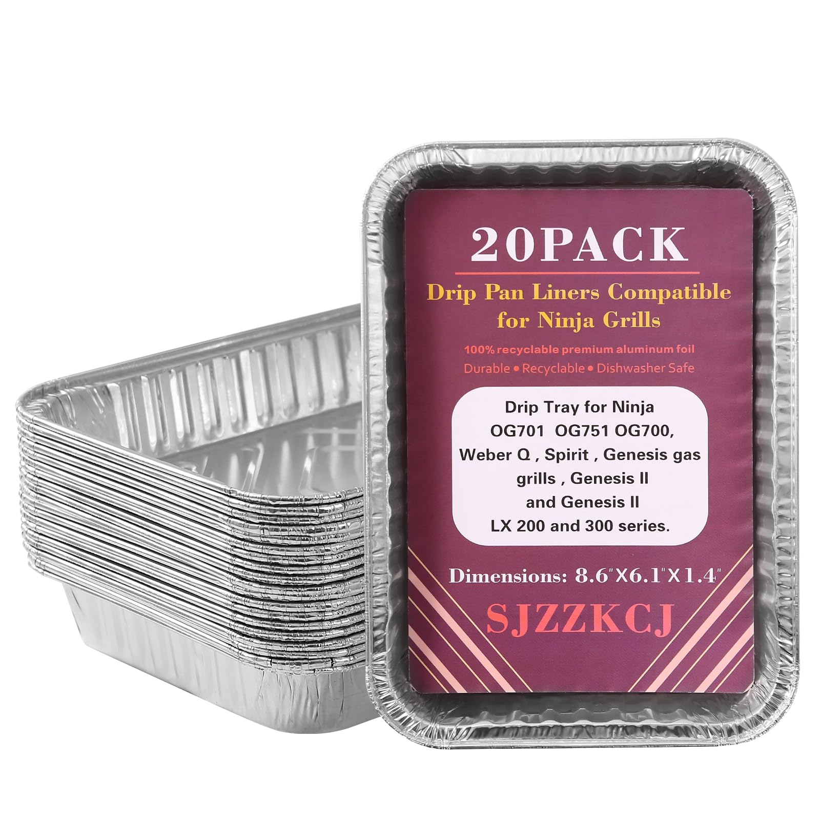 Amazon.com: 20 Pack Drip Pans Liners Compatible for Ninja OG701