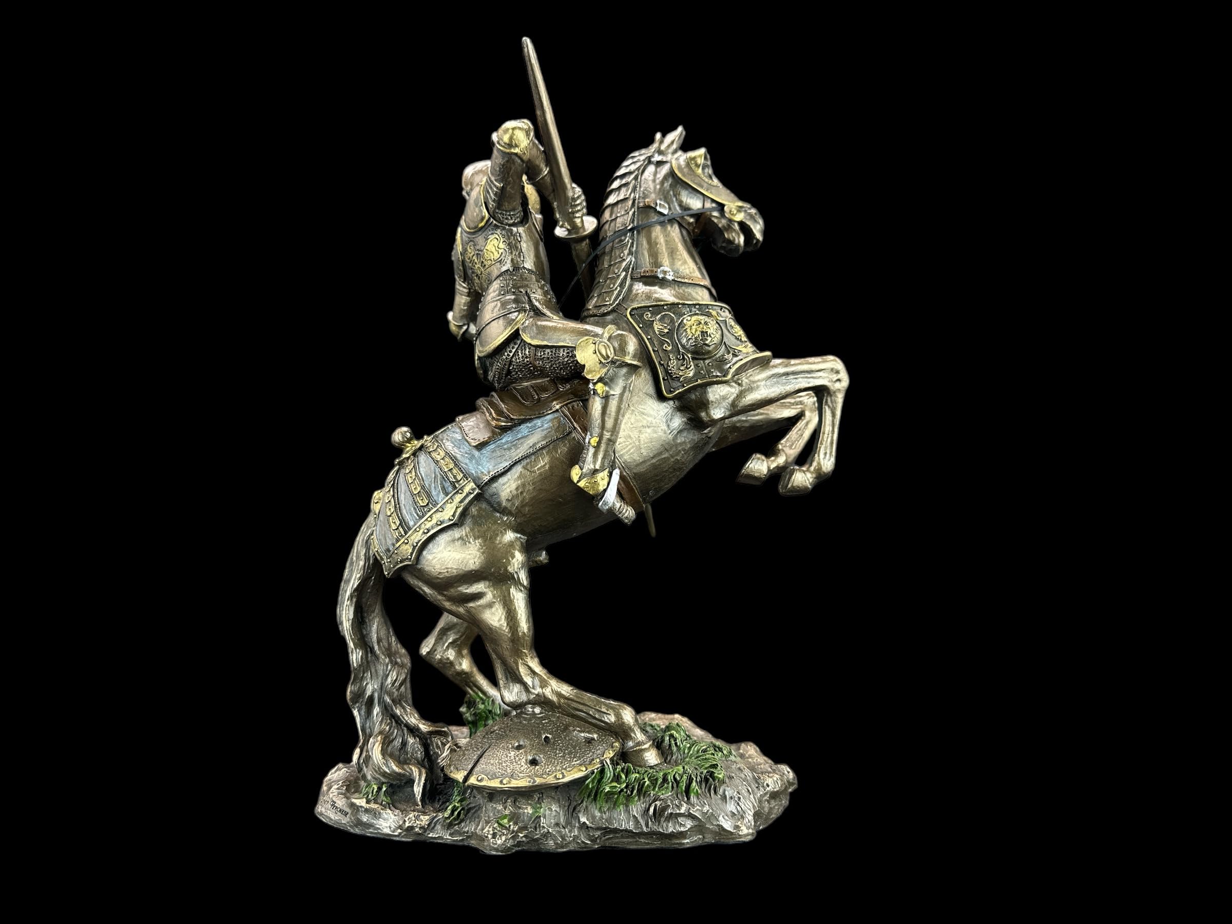 57 SPECIAL REPLICAS Rzeźba dekoracyjna figurka wielkiego rycerza na koniu ze znakiem pustym jako prezent do salonu, dekoracja figurki, dekoracja