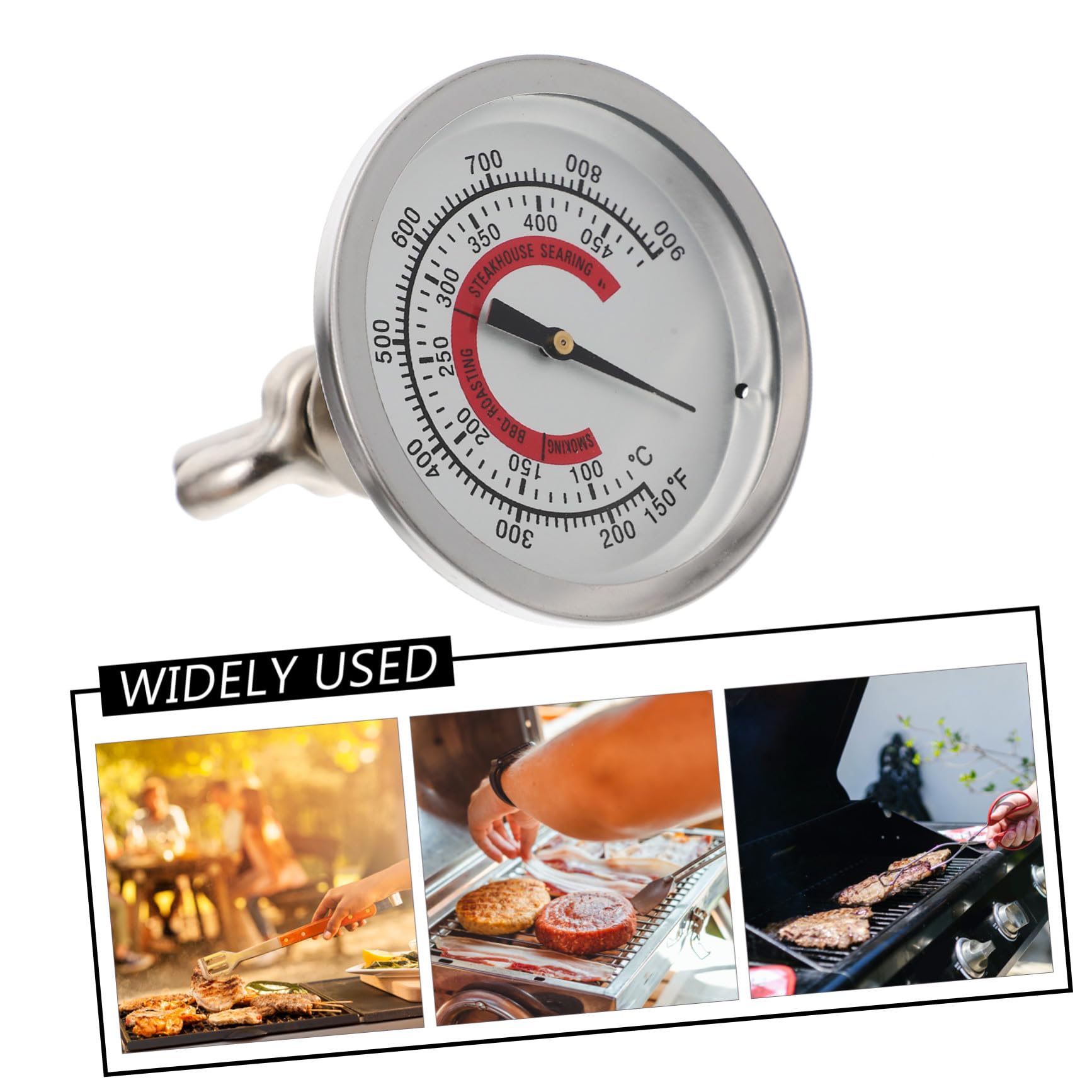 4pezzi Termometro Bimetallico Per Misuratore Per Bbq e Strumento e Adatto Elettrici Controllo Della Per