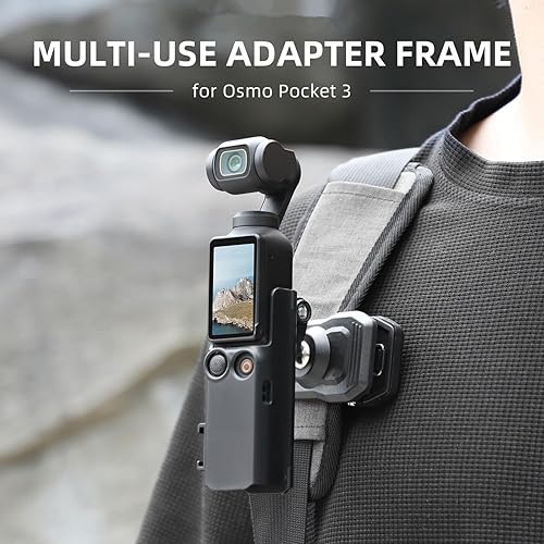 Miniatura 2 de Funda de soporte de bisel adaptador de cámara C para DJI OSMO POCKET 3, apto para linterna LED micrófono de luz