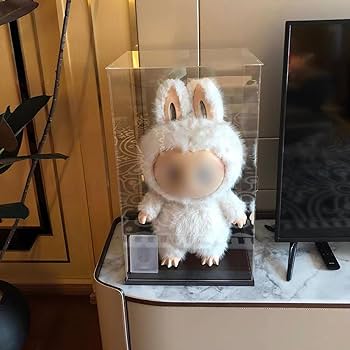 隠す のlabubu Amazon.com: Thickened Clear Acrylic Display Case for Zimomo for