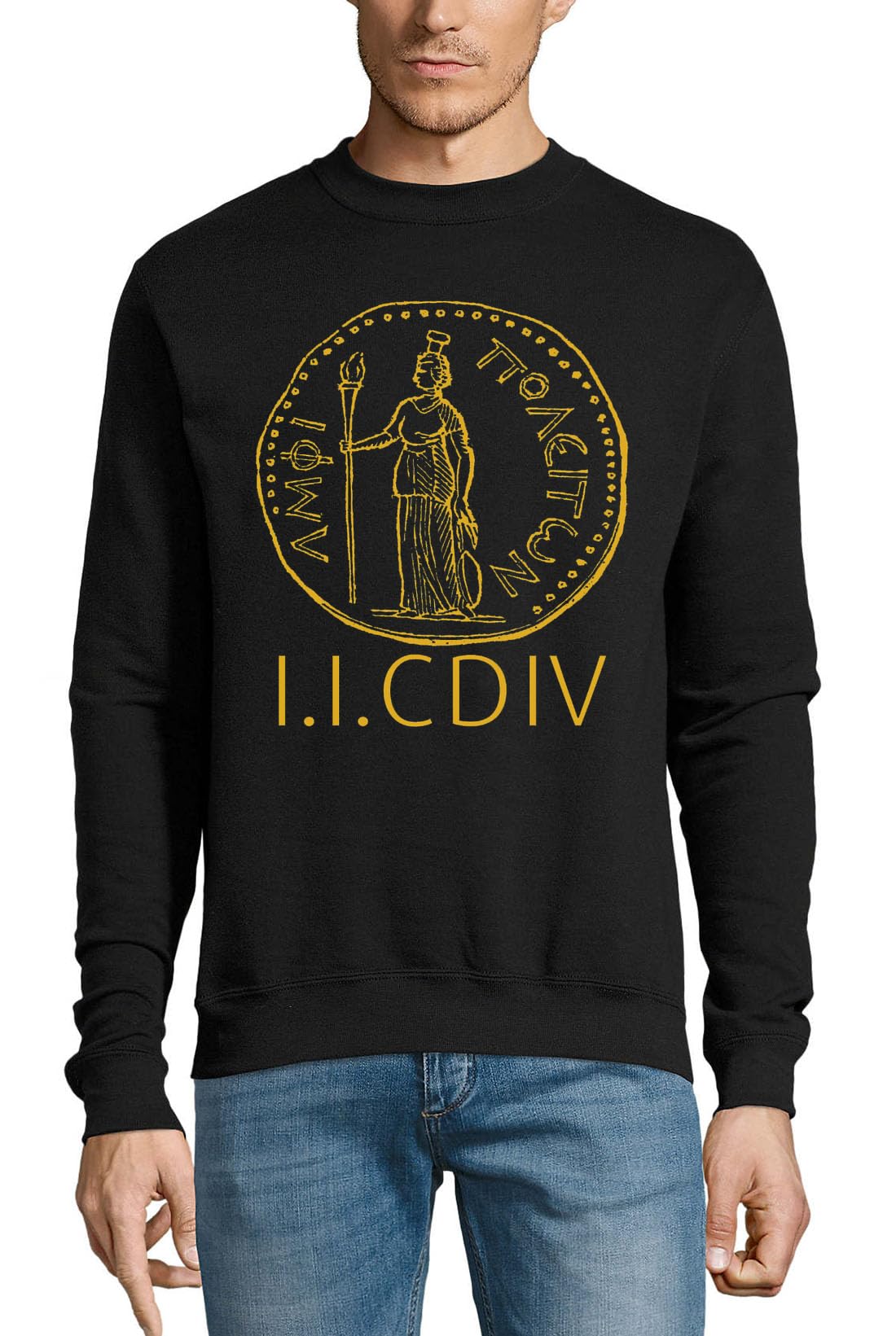 Last Gladiator Battle Ancient Rome Art Bawełniany sweter Bluza Sweter Sweter Czarny XXXL